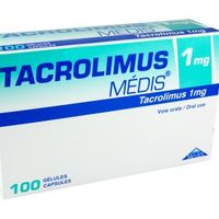 TACROLIMUS MEDIS 1mg Gél. Bt 100