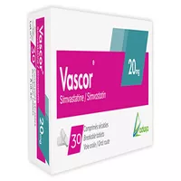 VASCOR 20mg Comp enr séc Bt 30