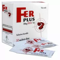 FER PLUS Sol. Buv. Bt 32 Sachtes/7ml