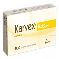 KARVEX 6.25mg Comp. Sec. Bt 30