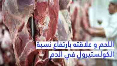 اللحم و علاقته بارتفاع نسبة الكولستيرول في الدم