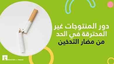 دور المنتوجات غير المحترقة في الحدّ من مضارّ التّدخين 