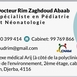 Dr Rim ZAGHDOUD ABAAB Çocuk doktoru